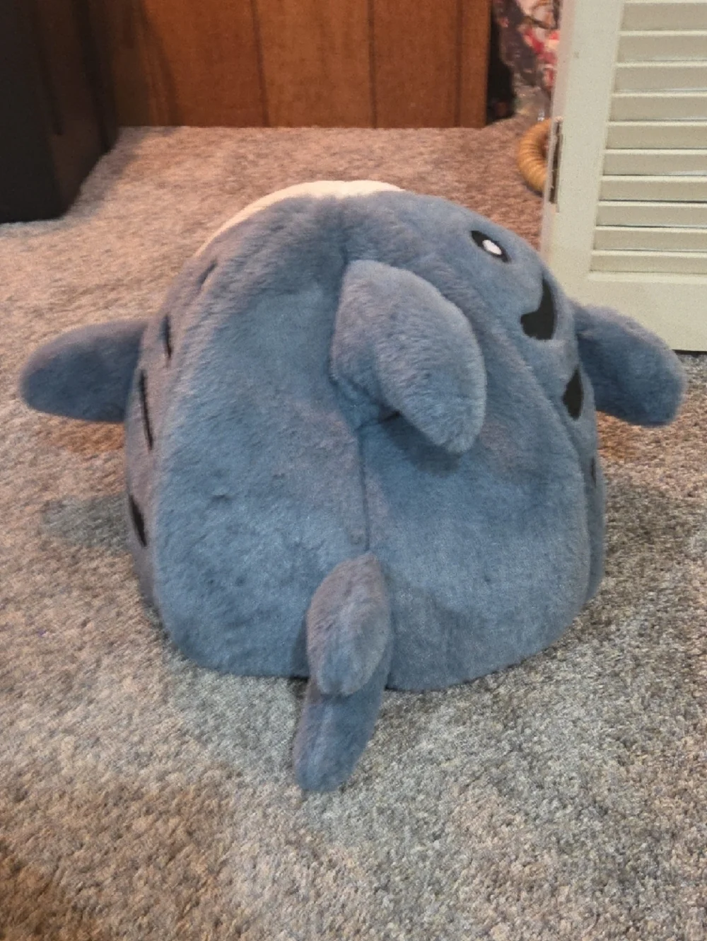 Cozy Plush Shark Pet Bed - Gray Cozy Fish Cave